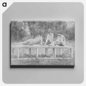 アートパネル-Unidentified model, Thomas Anschutz and J. Laurie Wallace - トーマス エイキンズ Canvas.