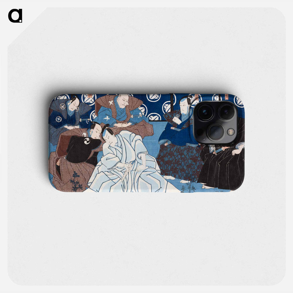 Kanedehon Chushingura; Act 4: Seppuku of Lord En'ya - 歌川 国芳 Phone Case.