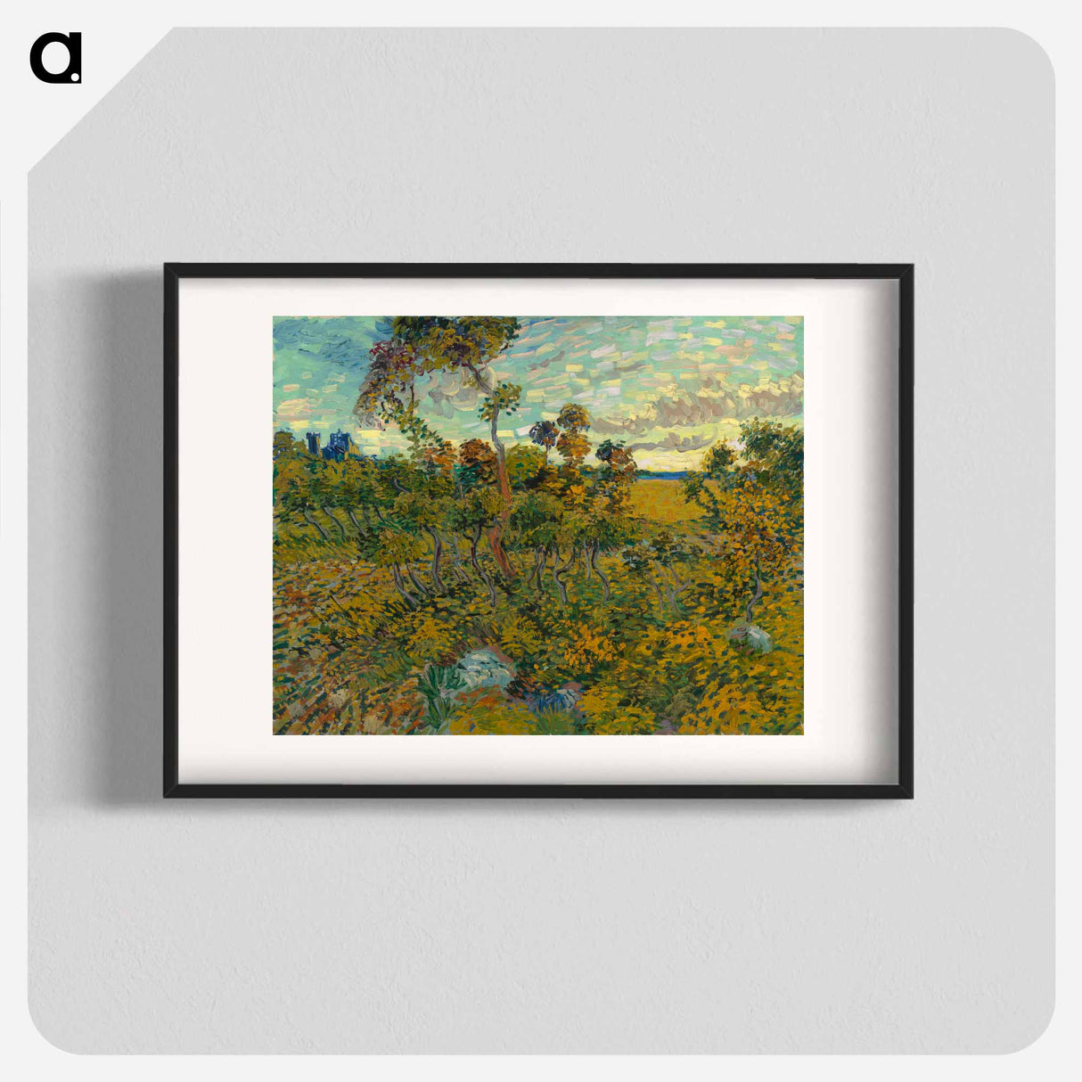 Sunset at Montmajour - Vincent van Gogh Poster.