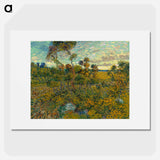 Sunset at Montmajour - Vincent van Gogh Poster.