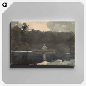 アートパネル-The Lone Fisherman - ウィンスロー ホーマー Canvas.