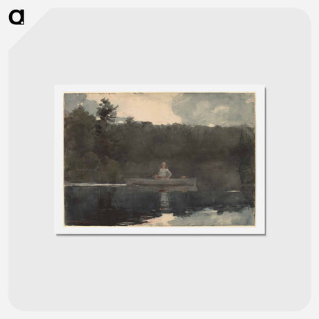 アートポストカード-The Lone Fisherman - ウィンスロー ホーマー Postcard.