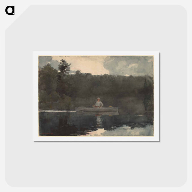 アートポストカード-The Lone Fisherman - ウィンスロー ホーマー Postcard.