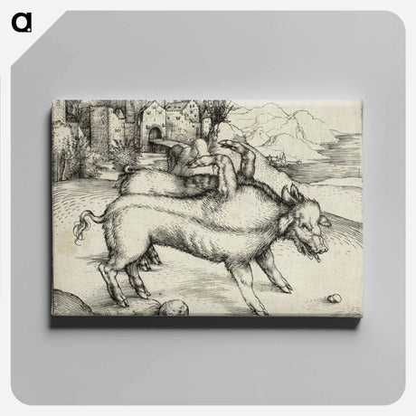 アートパネル-The Monstrous Sow of Landser - アルブレヒト デューラー Canvas.