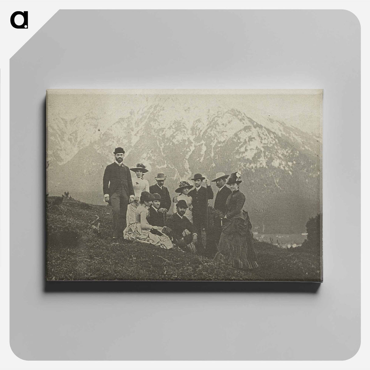 Family & Friends at Mittenwalk - アルフレッド スティーグリッツ Canvas.