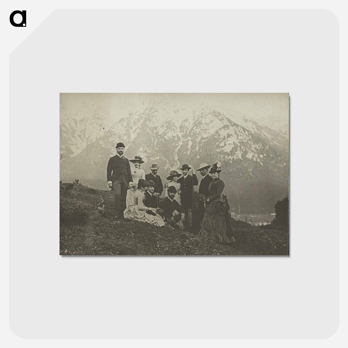 アートポストカード-Family & Friends at Mittenwalk - アルフレッド スティーグリッツ Postcard.