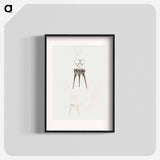 Stool for Fouquet boutique - アルフォンス ミュシャ Poster.