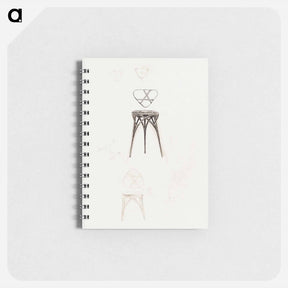 アートメモ帳-Stool for Fouquet boutique - アルフォンス ミュシャ Memo.