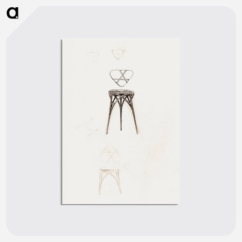 Stool for Fouquet boutique - Alphonse Mucha Postcard.