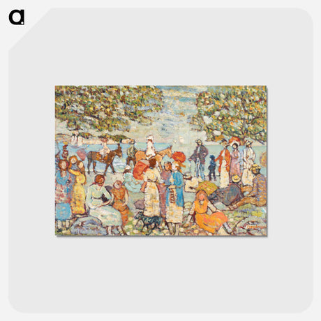 アートポストカード-Beach Scene with Donkeys
 - バーンズ・コレクション Postcard.