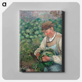 The Gardener - Old Peasant with Cabbage - Camille Pissarro Canvas.