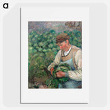 The Gardener - Old Peasant with Cabbage - カミーユ ピサロ Poster.