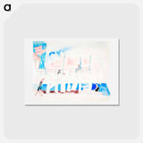 アートポストカード-Pier With Four Figures - チャールズ デムス Postcard.