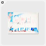 アートポストカード-Pier With Four Figures - チャールズ デムス Postcard.