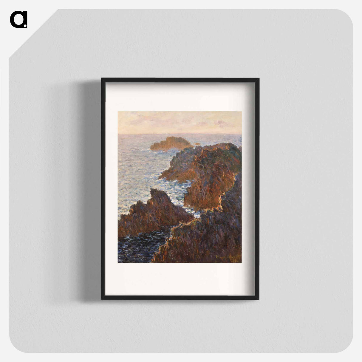 Rocks at Belle-Isle, Port-Domois - Claude Monet Poster.