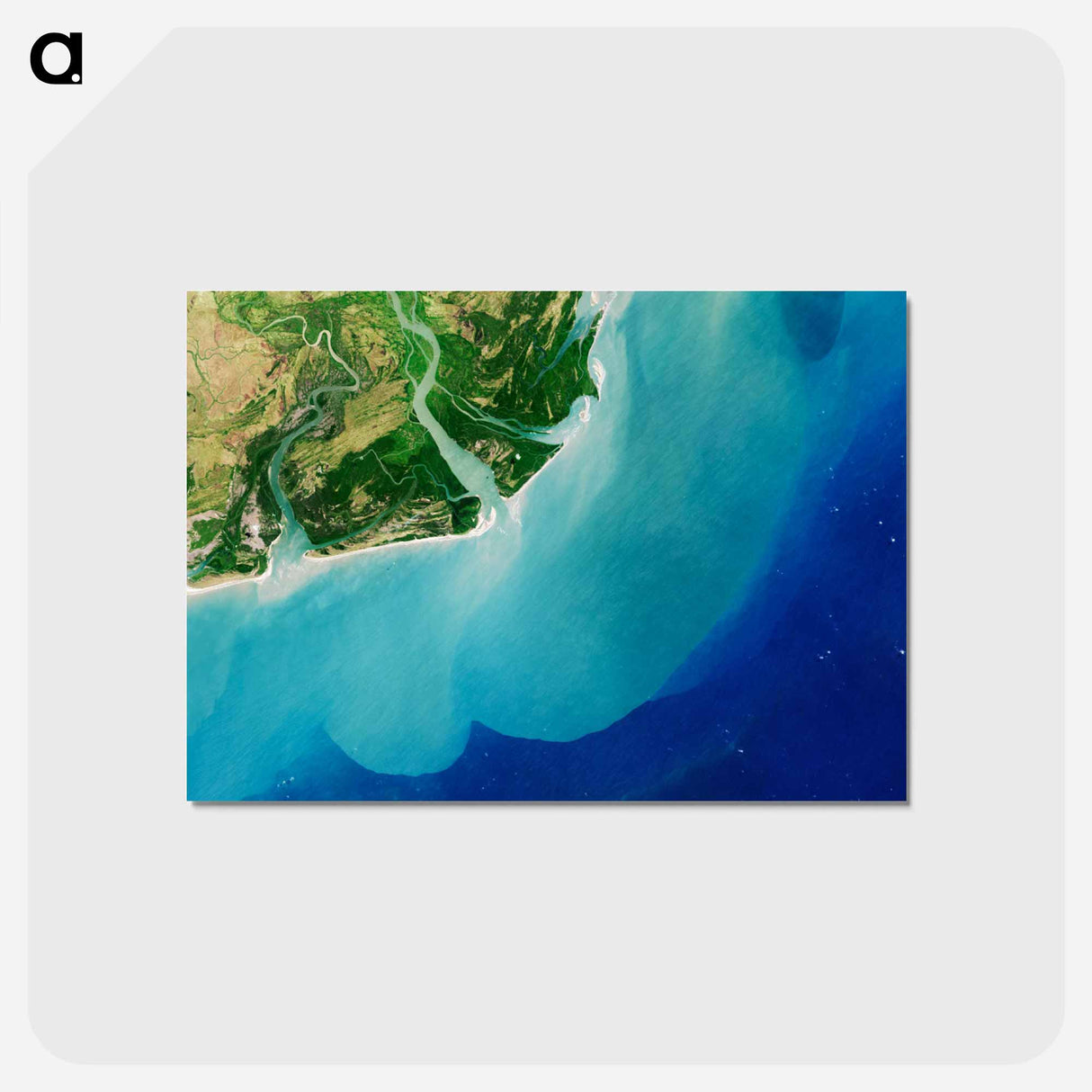 アートポストカード-The Zambezi River
 - 上空からの地球 Postcard.