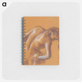 アートメモ帳-Nude lady. Bather Drying Herself - エドガー ドガ Memo.