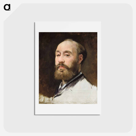 アートポストカード-Head of Jean-Baptiste Faure - エドゥアール マネ Postcard.