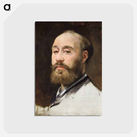 アートポストカード-Head of Jean-Baptiste Faure - エドゥアール マネ Postcard.