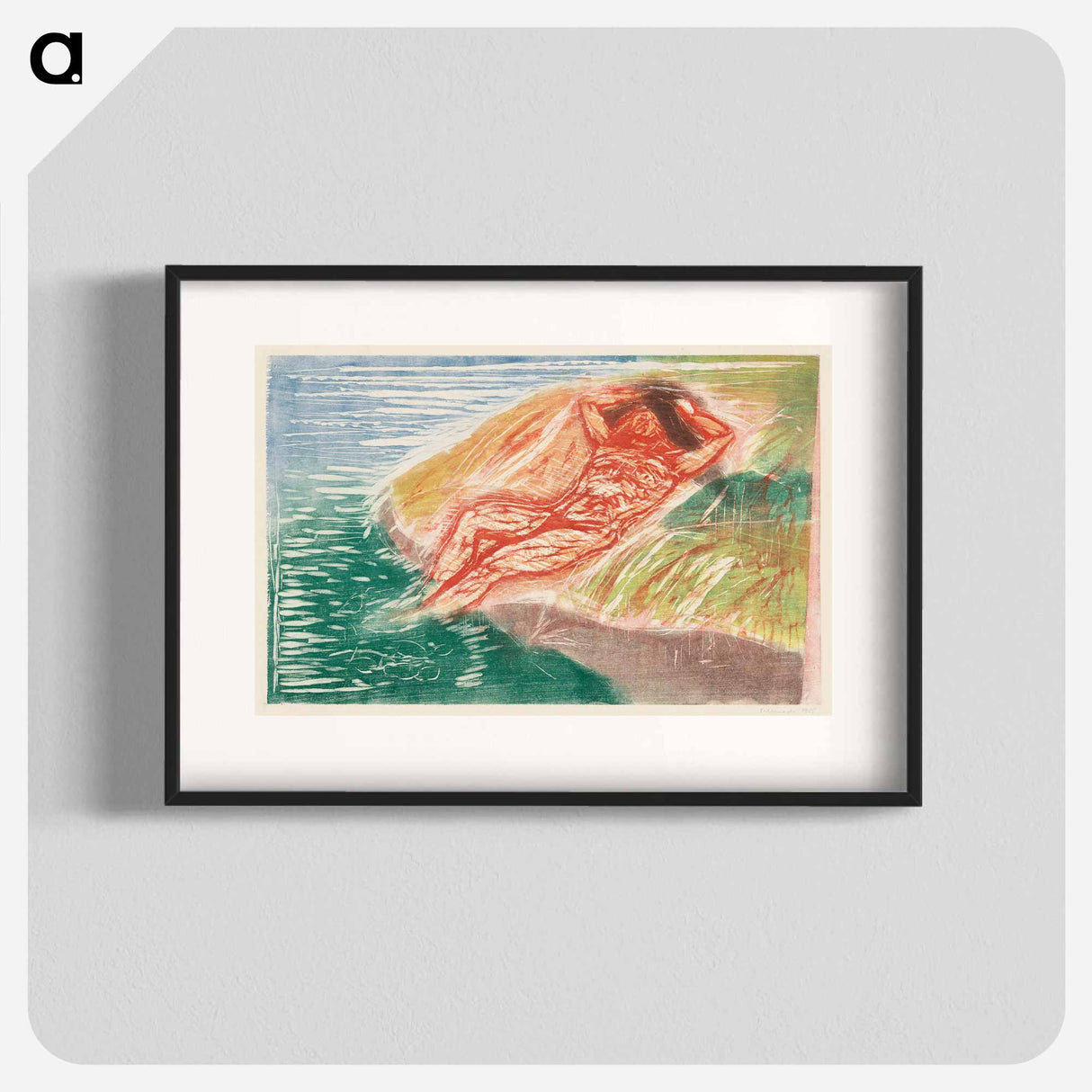 Sunbathing I - Edvard Munch Poster.