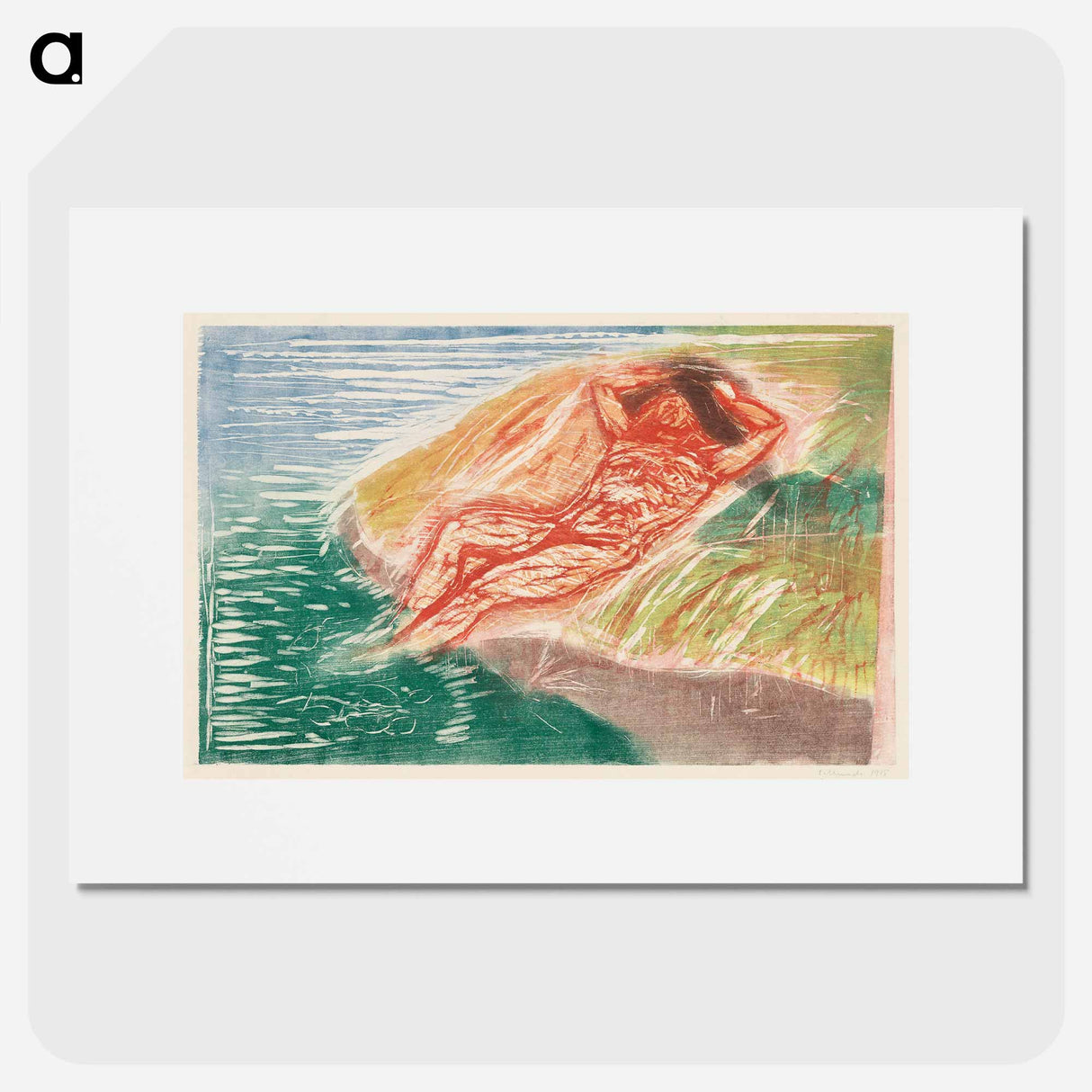 Sunbathing I - Edvard Munch Poster.