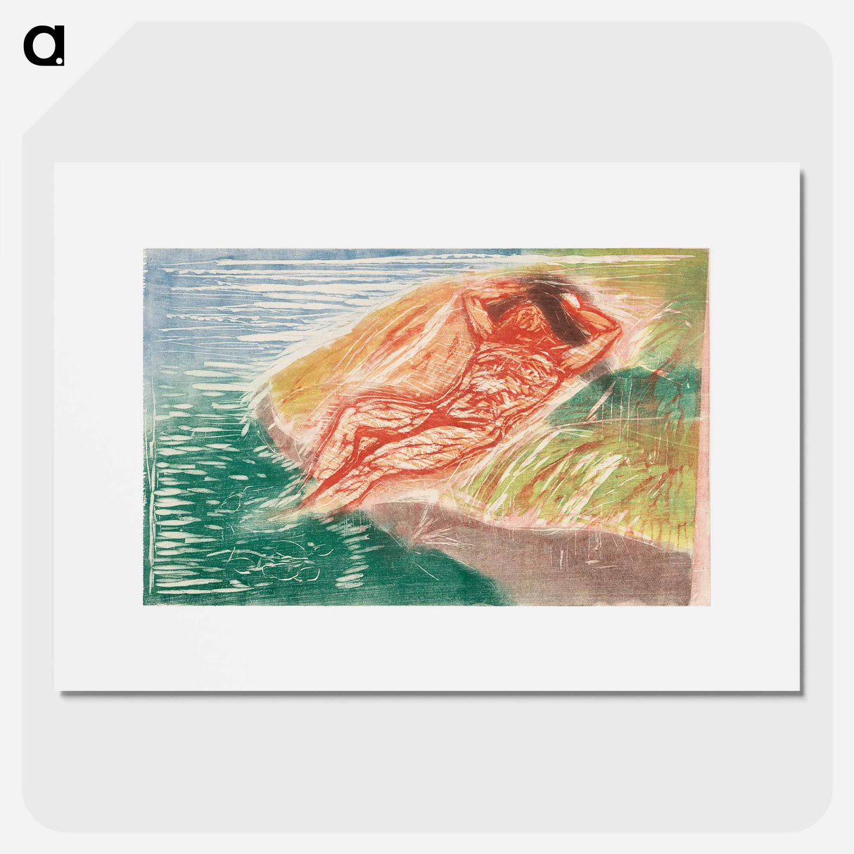 Sunbathing I - エドヴァルド ムンク Poster.