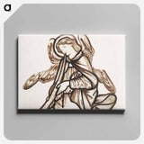 Angel Playing a Horn - エドワード バーン ジョーンズ Canvas.