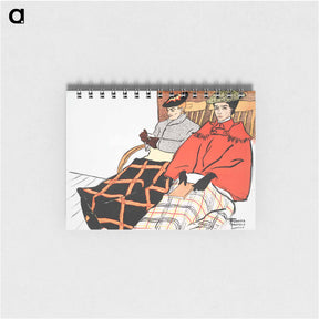 アートメモ帳-Man and woman sitting together - エドワード ペンフィールド Memo.