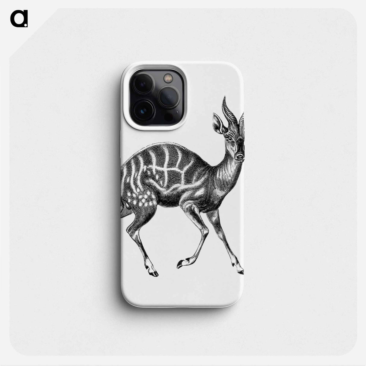 Vintage antelope wildlife illustration - エルンスト ヘッケル Phone Case.