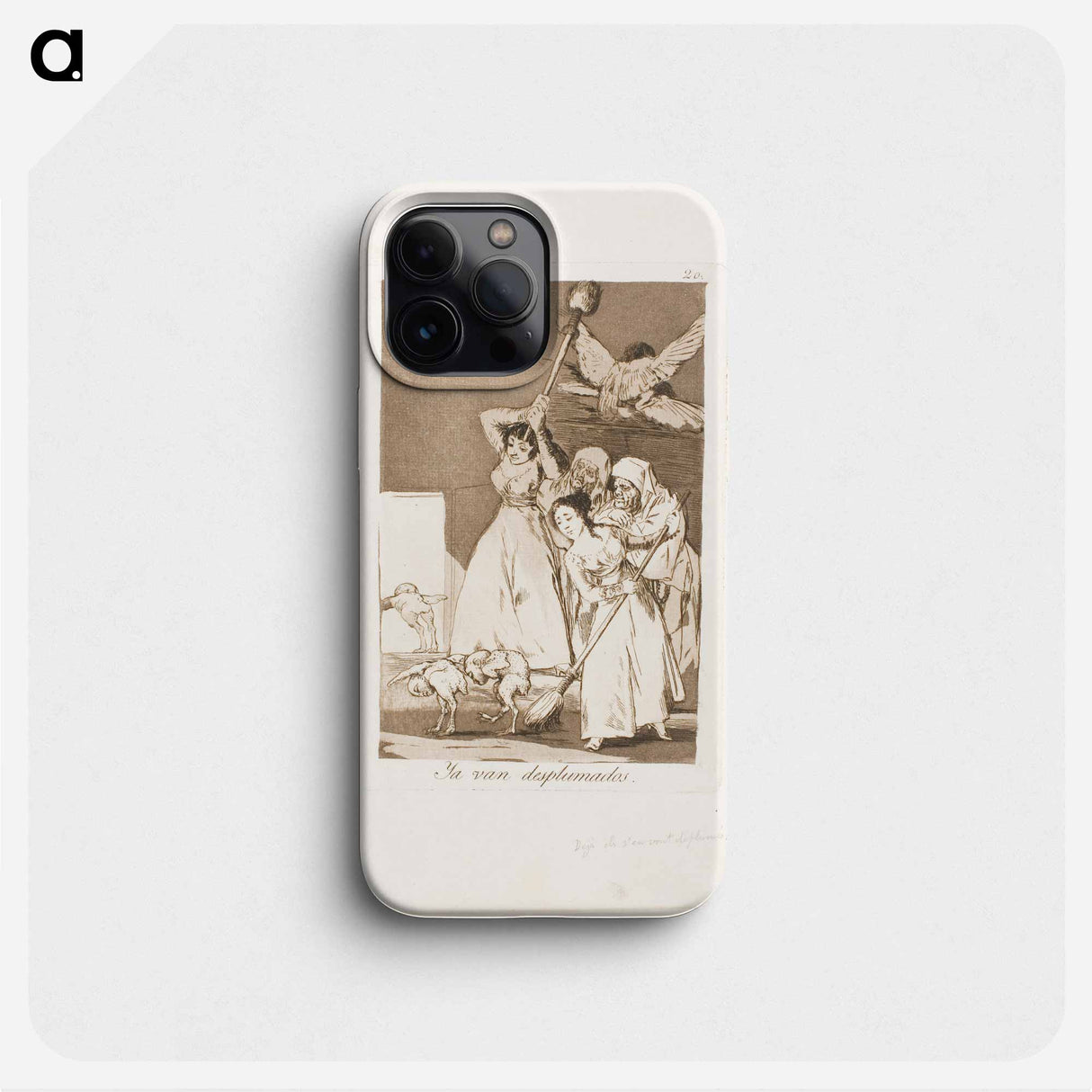 There They Go Plucked - フランシスコ デ ゴヤ Phone Case.
