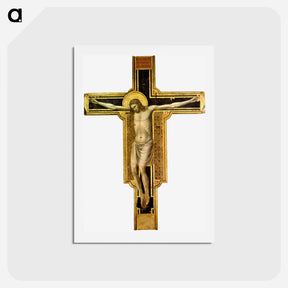アートポストカード-The Crucifixion - ジョット ディ ボンドーネ Postcard.