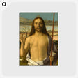 アートポストカード-Christ Blessing Giovanni Bellini - ジョヴァンニ ベッリーニ Postcard.