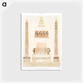 アートポストカード-Obelisk of Ramses - Meïmoun
 - エジプト美術史 Postcard.
