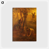 Gathering Apples - ジャン フランソワ ミレー Postcard.