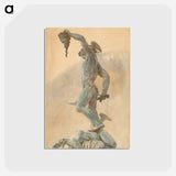 アートポストカード-Sketch of Cellini's "Perseus" - ジョン シンガー サージェント Postcard.
