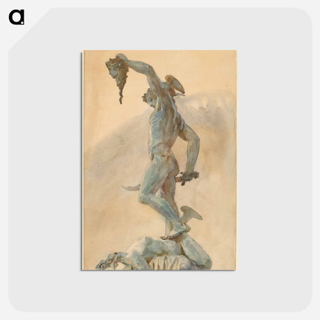 アートポストカード-Sketch of Cellini's "Perseus" - ジョン シンガー サージェント Postcard.