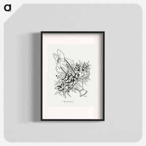 アートポスター-Basket with flowers - レオ ヘステル Poster.