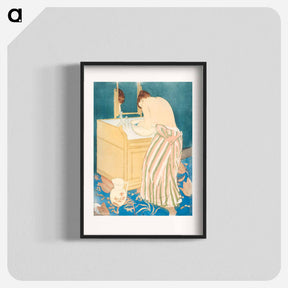 アートポスター-Woman Bathing - メアリー カサット Poster.