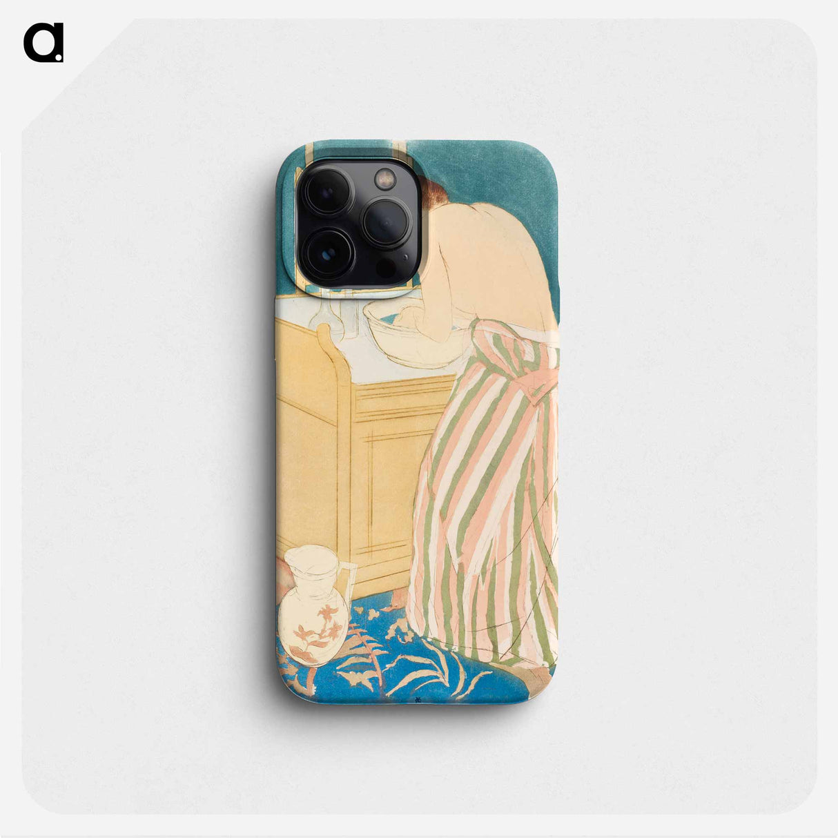 Woman Bathing - メアリー カサット Phone Case.