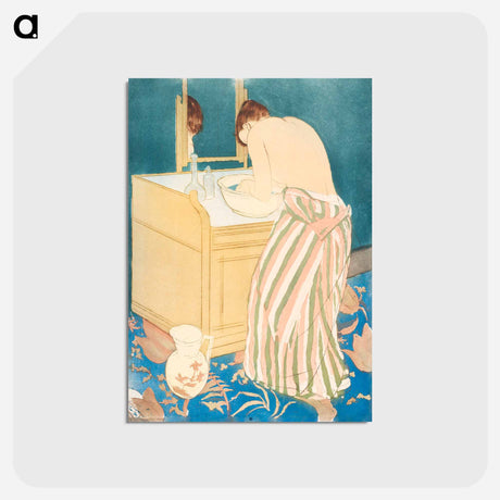 アートポストカード-Woman Bathing - メアリー カサット Postcard.