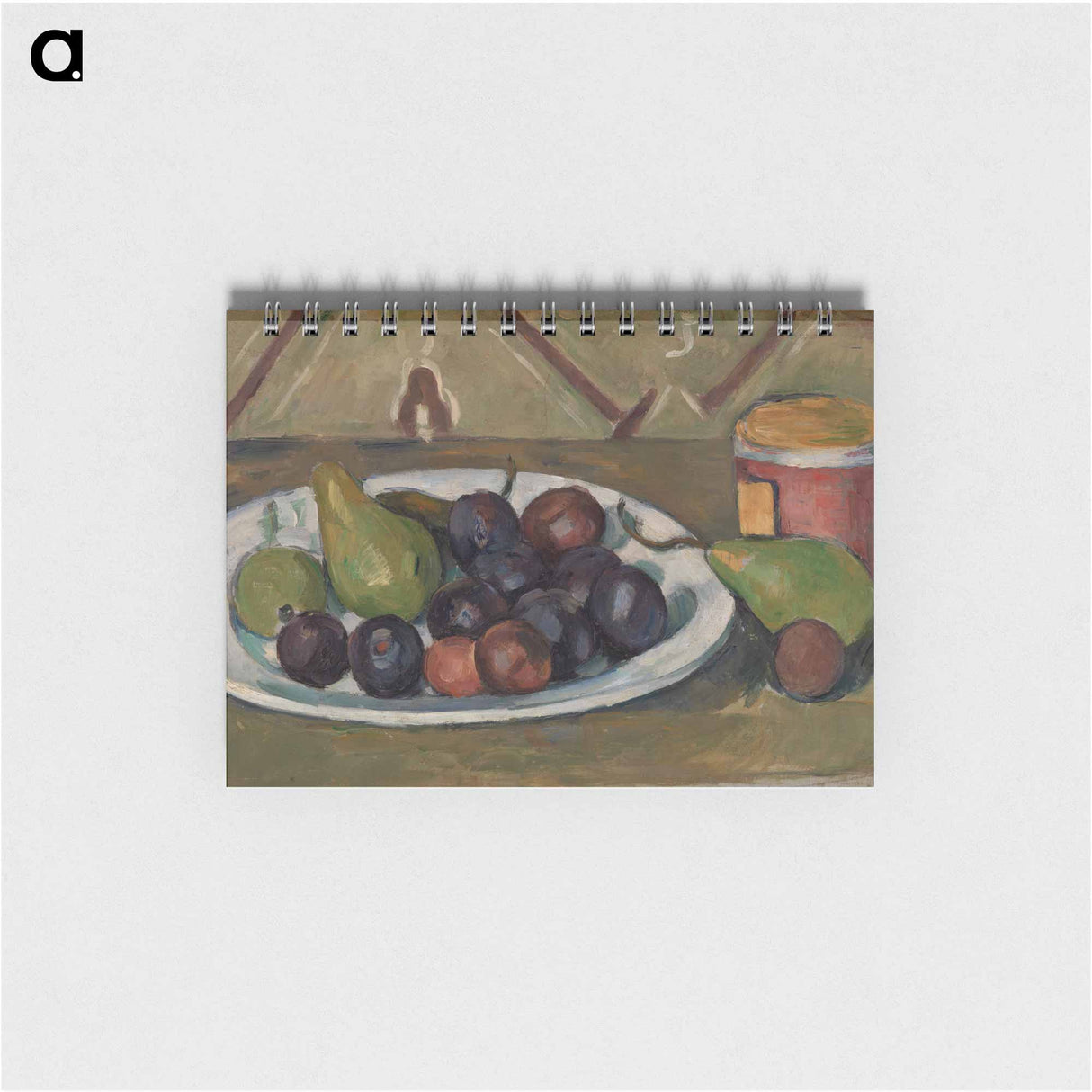Plate with Fruit and Pot of Preserves - ポール セザンヌ Memo.