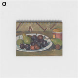 Plate with Fruit and Pot of Preserves - ポール セザンヌ Memo.
