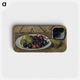 Plate with Fruit and Pot of Preserves - ポール セザンヌ Phone Case.