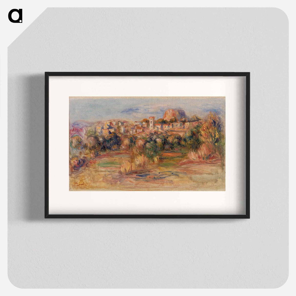 Landscape, La Gaude - Pierre-Auguste Renoir Poster.