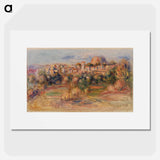 Landscape, La Gaude - Pierre-Auguste Renoir Poster.