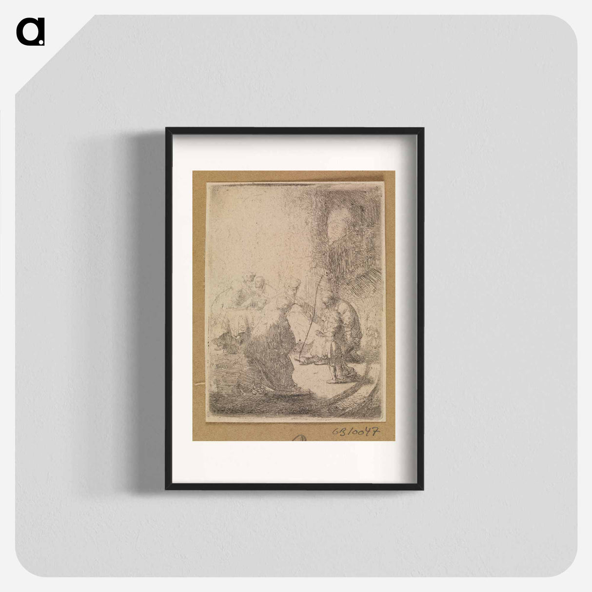 Christ among the scribes - レンブラント ファン レイン Poster.