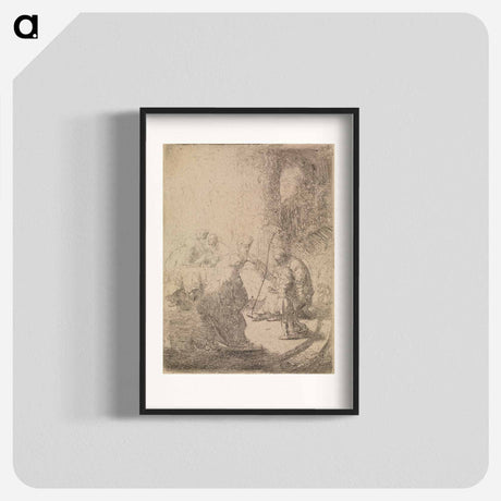 アートポスター-Christ among the scribes - レンブラント ファン レイン Poster.