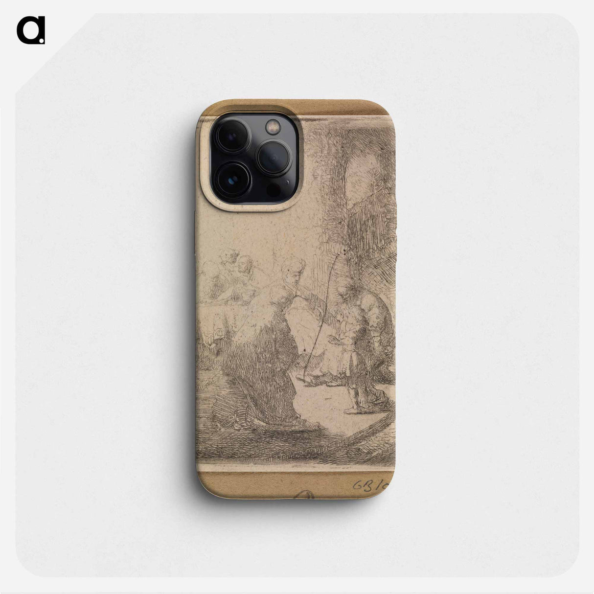 Christ among the scribes - レンブラント ファン レイン Phone Case.