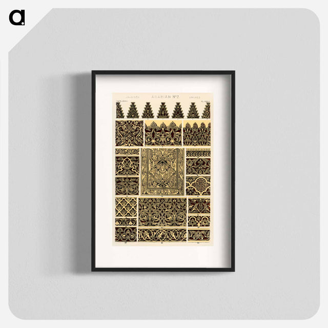 アートポスター-Nineteenth Century Ornament Pattern
 - 装飾の文法 Poster.
