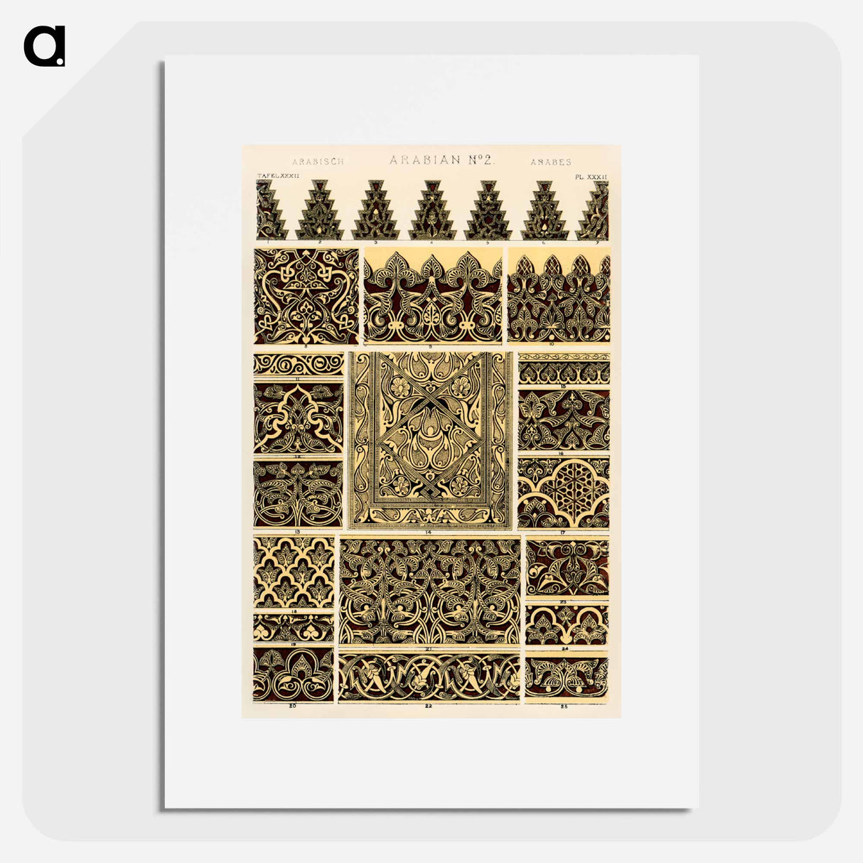 アートポスター-Nineteenth Century Ornament Pattern
 - 装飾の文法 Poster.